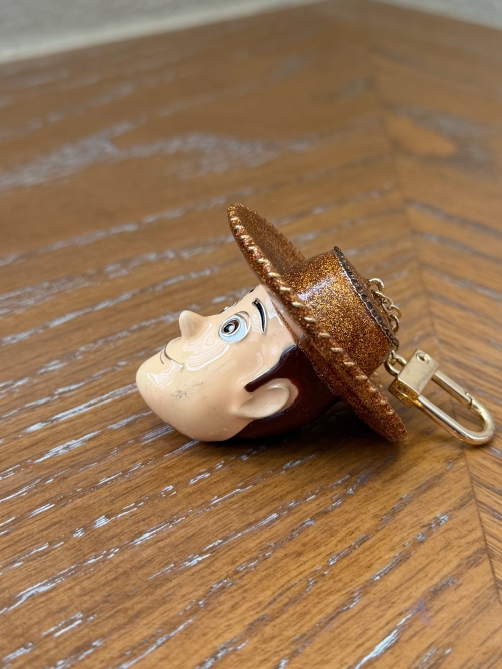 NWOT BaubleBar Disney Toy Story Woody Cowboy Head Keychain - Picture 3 of 7